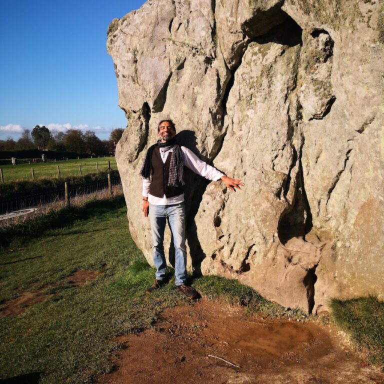 Me at Avebury Portal stone
