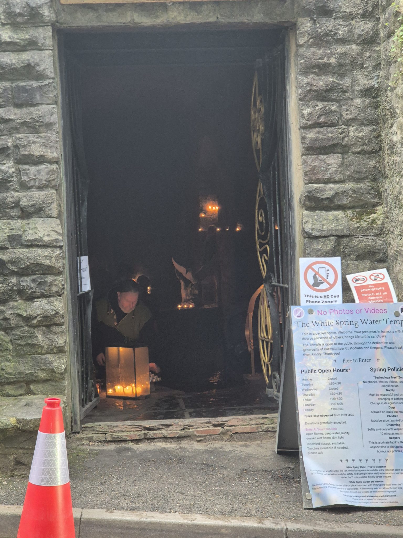 White Spring Temple in Glastonbury