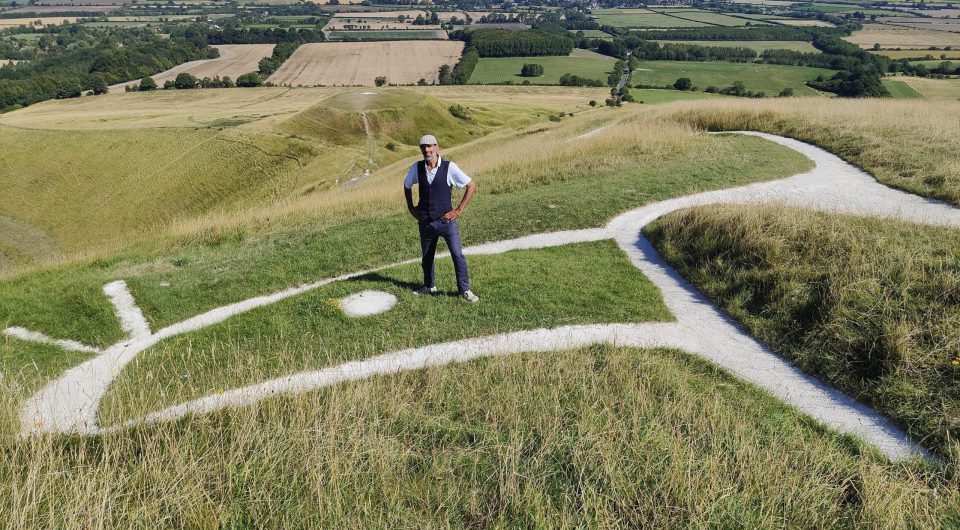 Me on Uffington white horse Me on Uffington white horse