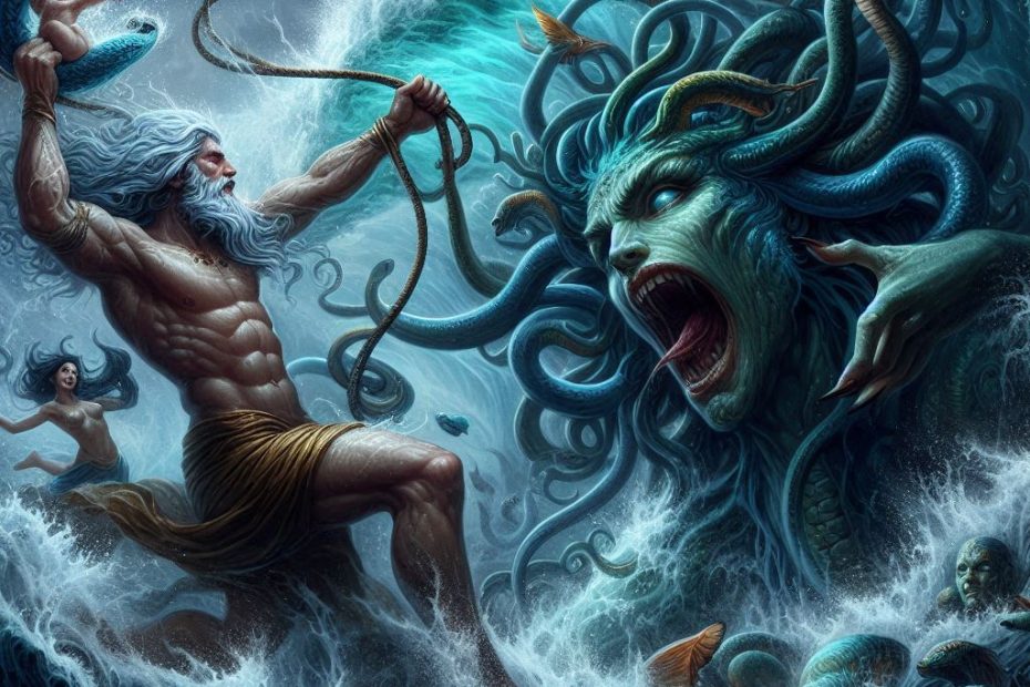 Medusa deterring Poseidon